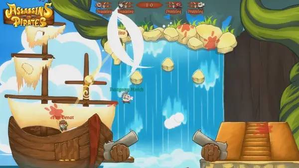 Сцена из внутреннего меню Assassins vs Pirates