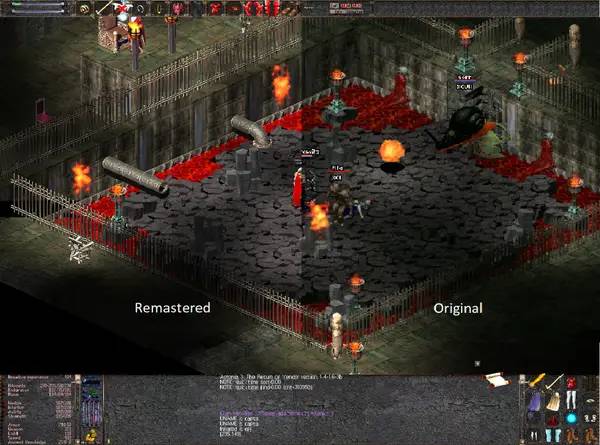 Сцена из внутреннего меню Astonia Remastered