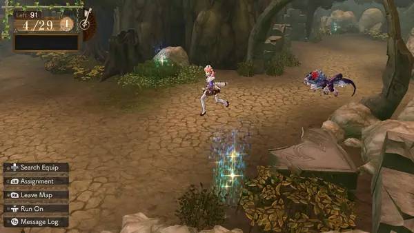 Сцена из внутреннего меню Atelier Escha & Logy  Alchemists of the Dusk Sky DX