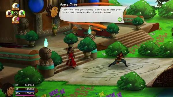 Сцена из внутреннего меню Aurion Legacy of the Kori-Odan