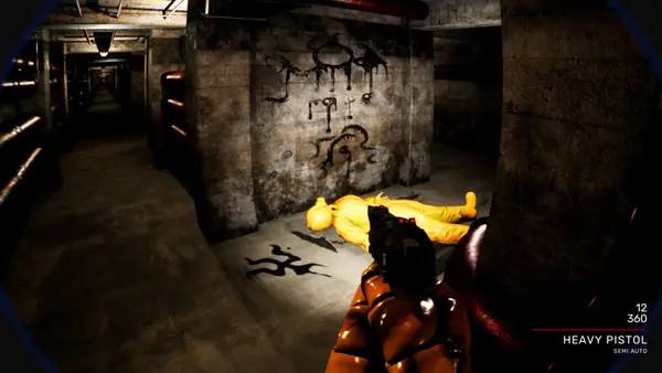 Сцена из внутреннего меню Backrooms Bodycam