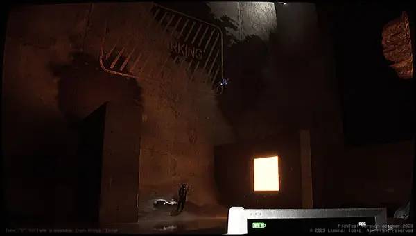 Сцена из внутреннего меню Backrooms Rec.