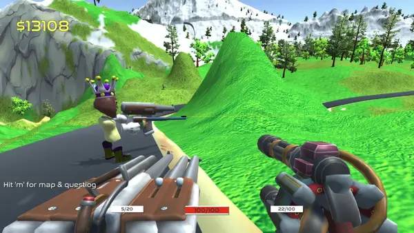 Сцена из внутреннего меню BadLands RoadTrip