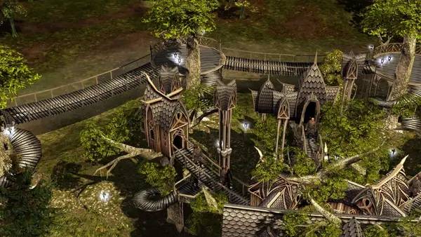 Сцена из внутреннего меню Battle for Middle-earth 2 Rise of the Witch King - Edain Mod