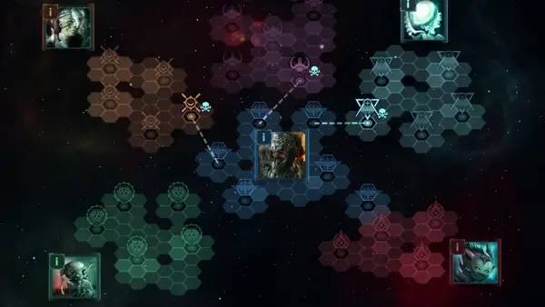 Сцена из внутреннего меню Battlevoid Sector Siege