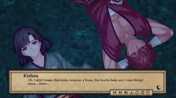 Сцена из внутреннего меню Beneath the Bleeding Moon