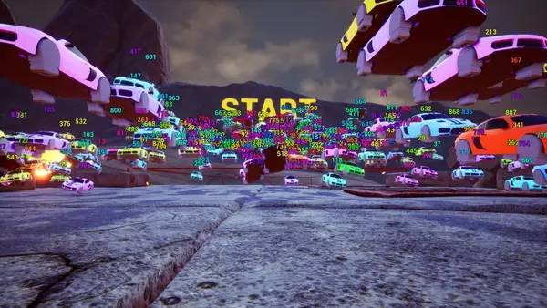 Сцена из внутреннего меню Biggest Stream Hover Racing