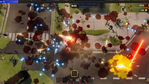 Сцена из внутреннего меню Biters and Bullets Prologue