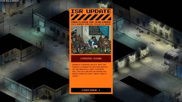 Сцена из внутреннего меню Black Powder Red Earth