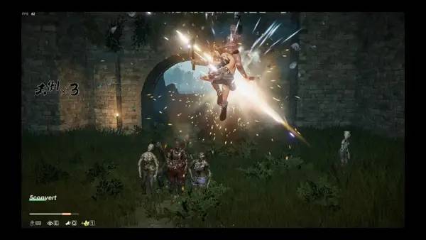 Сцена из внутреннего меню Blade Abyss