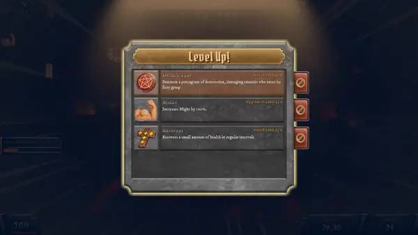 Сцена из внутреннего меню Bloodshed