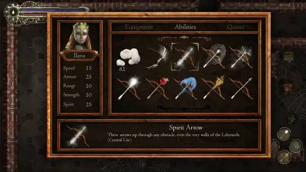 Сцена из внутреннего меню Bloom Labyrinth