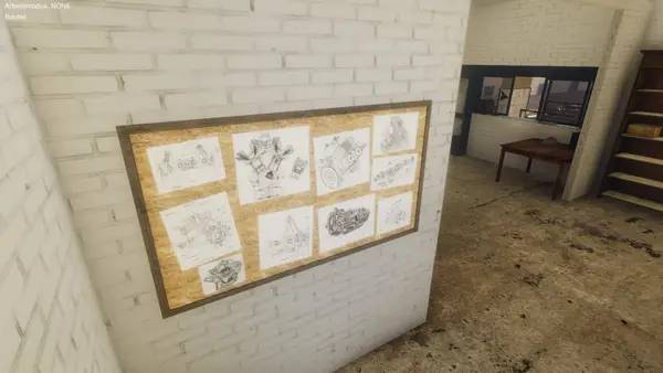 Сцена из внутреннего меню Bus Mechanic Simulator