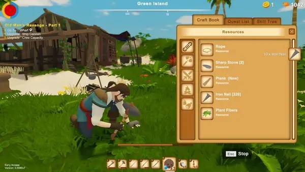 Сцена из внутреннего меню Captain Bones