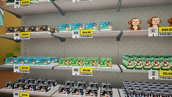 Сцена из внутреннего меню Card Shop Simulator Multiplayer