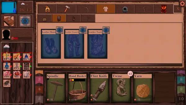 Сцена из внутреннего меню Card Survival Fantasy Forest