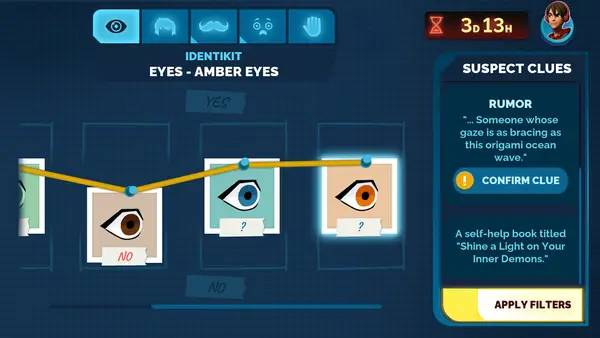 Сцена из внутреннего меню Carmen Sandiego