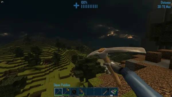 Сцена из внутреннего меню CastleMiner Z