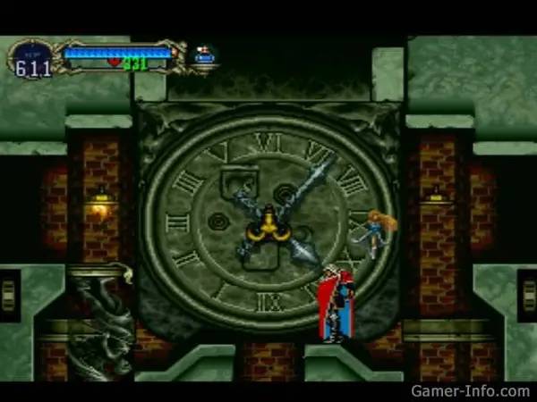 Сцена из внутреннего меню Castlevania Symphony of the Night