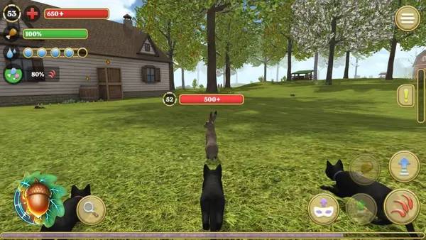 Сцена из внутреннего меню Cat Simulator Animals on Farm
