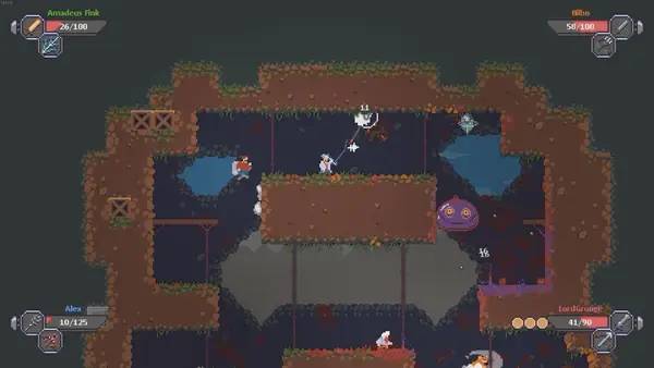 Сцена из внутреннего меню Caveblazers Together