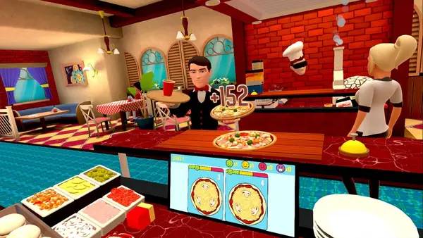 Сцена из внутреннего меню Clash of Chefs VR