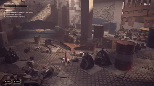 Сцена из внутреннего меню Coffee Bar Renovator