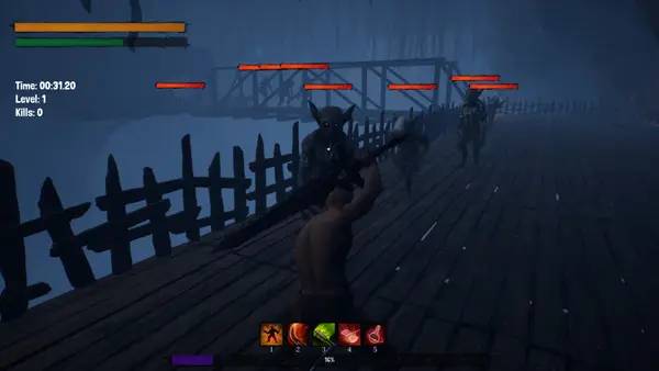 Сцена из внутреннего меню Combat Master Battle to DEATH