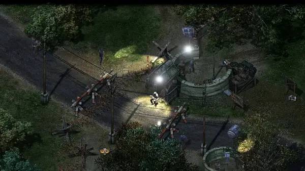 Сцена из внутреннего меню Commandos 2 HD Remaster
