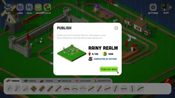 Сцена из внутреннего меню Conduct DELUXE!