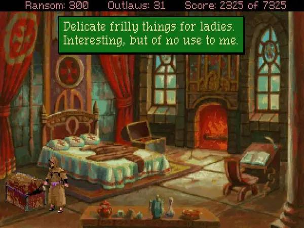 Сцена из внутреннего меню Conquests of the Longbow  The Legend of Robin Hood