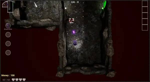 Сцена из внутреннего меню Core Of Darkness