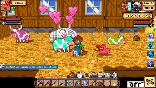 Сцена из внутреннего меню Cornucopia