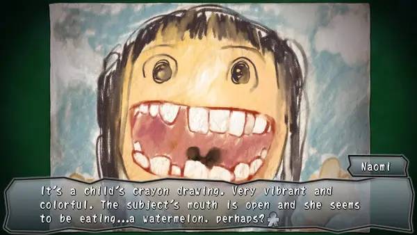 Сцена из внутреннего меню Corpse Party Book of Shadows