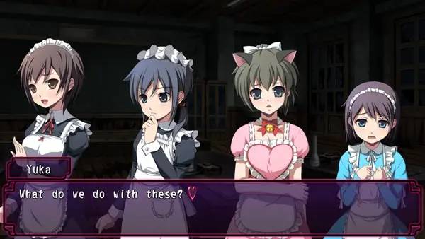 Сцена из внутреннего меню Corpse Party  Sweet Sachiko's Hysteric Birthday Bash