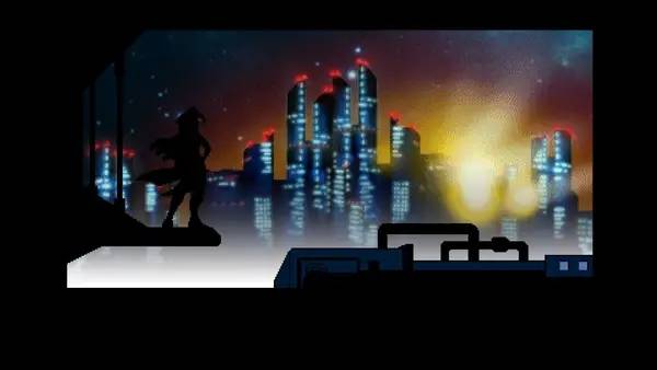 Сцена из внутреннего меню Cosmic Star Heroine