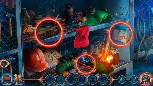 Сцена из внутреннего меню Criminal Archives  City on Fire Collector's Edition