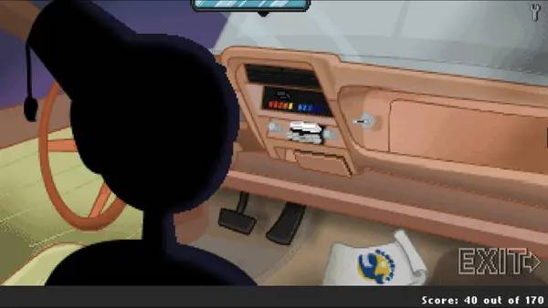 Сцена из внутреннего меню Dangeresque The Roomisode Triungulate