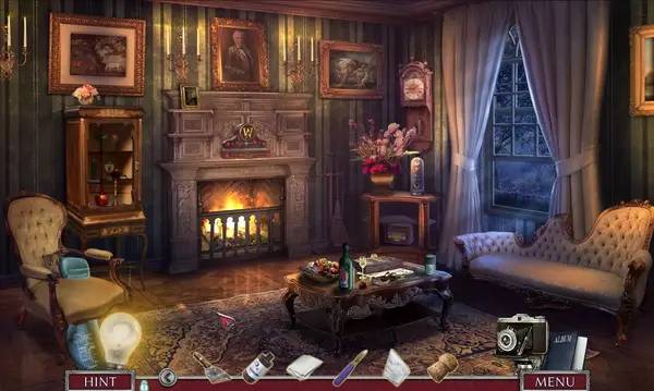 Сцена из внутреннего меню Dark Canvas  A Murder Exposed Collector's Edition
