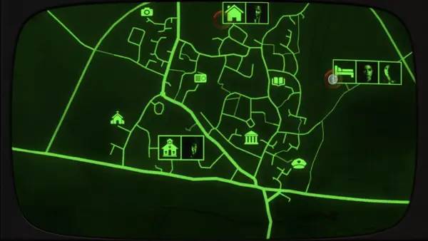 Сцена из внутреннего меню Dark Nights with Poe and Munro