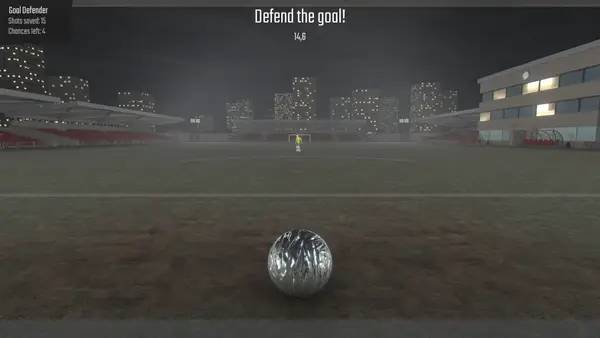 Сцена из внутреннего меню Dark Roll Free Kick Challenge