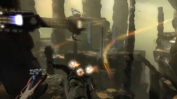 Сцена из внутреннего меню Dark Void