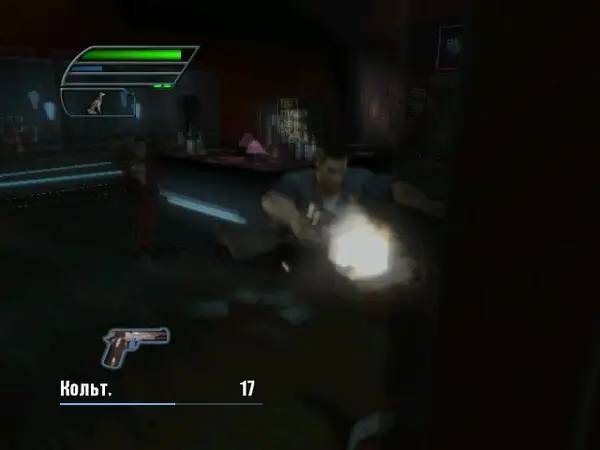 Сцена из внутреннего меню Dead to Rights 2 Hell to Pay