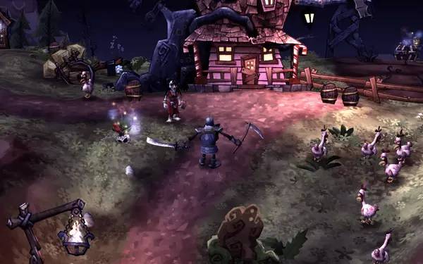 Сцена из внутреннего меню DeathSpank