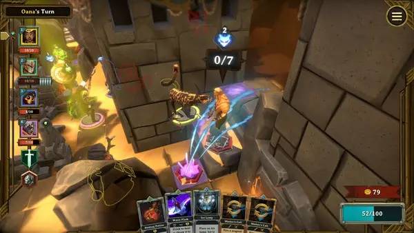 Сцена из внутреннего меню Demeo