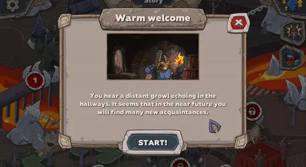 Сцена из внутреннего меню Demon Blast