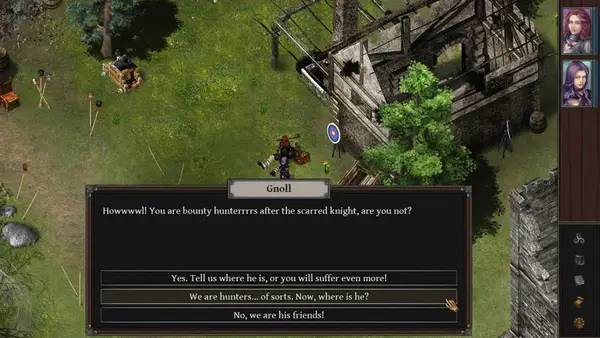 Сцена из внутреннего меню Demonheart Hunters