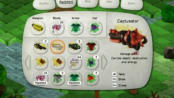 Сцена из внутреннего меню Don't open the doors!