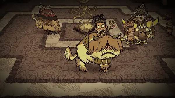 Сцена из внутреннего меню Don't Starve Together