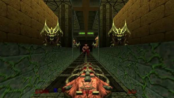 Сцена из внутреннего меню DOOM 64